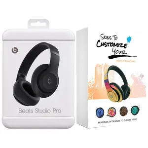 Beats Studio Pro Bluetooth Wireless Noise Cancellation Headphones with MightySkins Customization Code - Black