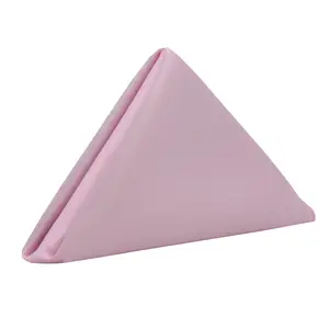 20 inch L'amour Satin Napkins Pink (Pack of 10)