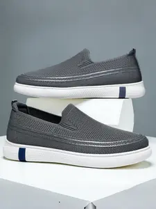 Men's Breathable Mesh Sneakers, Lightweight Casual Shoes, Comfortable Soft Sole, Anti-Slip Durable Sports Footwear, Breathable Walking Sneakers