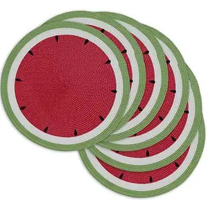 Design Imports Summer Day Watermelon Placemats 6-pack