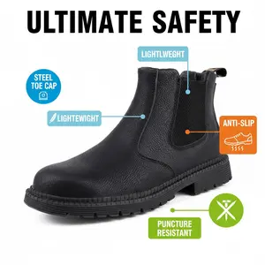 Protective Heavy-Duty Breathable Mesh Liquid-Repellent & Stain-Proof Adult Carpentry Woodworking Painter Shoe - Anti-Slip Durable Comfortable Gear