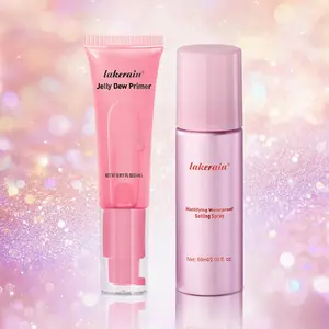 Long Lasting Makeup Set, 2 Counts/set Moisturizing Dewy Makeup Primer & Setting Spray, Makeup Accessories for Women & Girls, Daily Makeup Kit