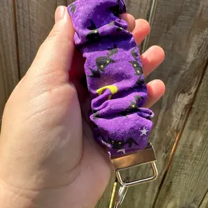 Bat Scrunchie Wristlet Keychain