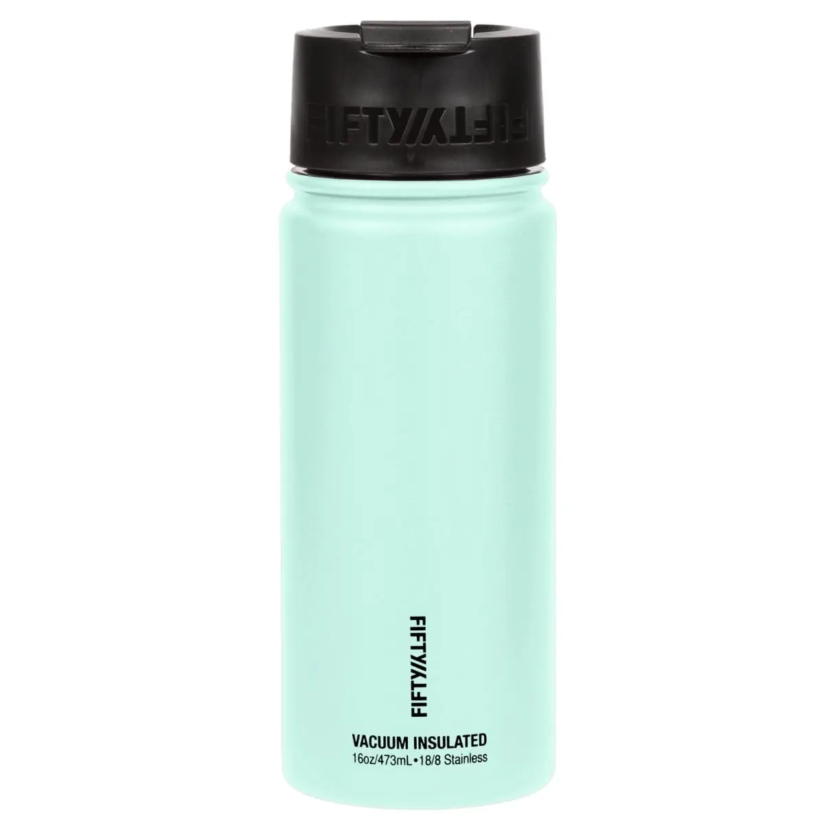 212 MAIN 16 oz Wide Mouth Cylindrical Stainless Steel Lightweight Portable Double-Wall Insulated Bottle, Cool Mint Kitchenware Insulated Tumbler Mug Flask