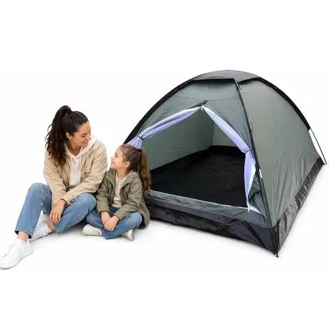 AYA StarsX 1-2 Person Sturdy Fiberglass Outdoor Popup Dome Tent - Waterproof Polyester, Lightweight, Rain, Windproof, Foldable, Portable, Fast Setup & Takedown, Compact & Roomy for Backpacking, Music Festivals, Lightweight Tent