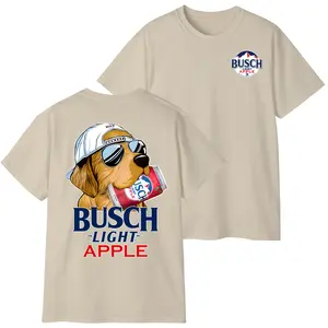 Vintage Busch Apple Dog T-Shirt, Retro Golden Retriever Beer Graphic Tee, Ash Grey Summer Outdoors Shirt, Cool Puppy Wearing Sunglasses Busch Tshirt, Funny Dog Lover Beer Gift 2026 covenant world black fits