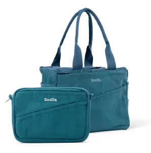 Soolla Studio Bag + Pouch Bundle, Aquamarine