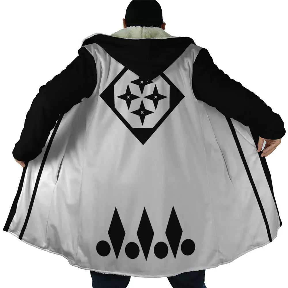 Royal Realm Guard Anime Dream Cloak Coat, Unisex Shonen Ninja Hooded Jacket, Fleece Outerwear, Classic Otaku Gift For Men And Women