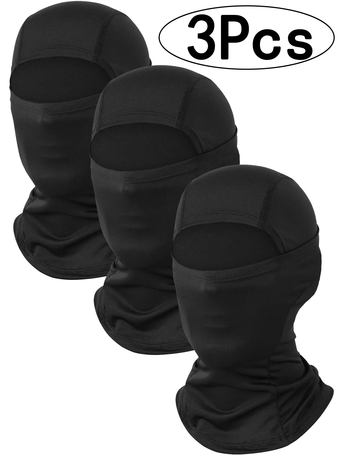 3Pcs-Warm Windproof Motorcycle Helmet Cover, Cycling Face Mask, Windproof Balaclava Headwear, Camouflage Headset Gloves Unisex, Sporty Style, All Seasons Use
