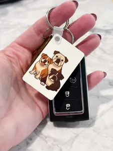 Life Is Better With a Bulldog Keychain