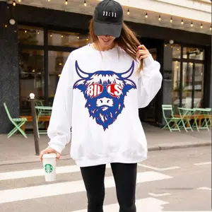 Buffalo Football Sweatshirt, Buffalo Crewneck, Vintage Style Buffalo Sweatshirt, Buffalo Football Sweater, Josh Allen, Buffalo Bill