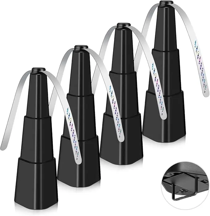 4-Pack Table Fly Repellent Fans Set, Portable Automatic Spinner, Outdoor Fly Deterrent, Insect Proof for Dining Food Protection at Home, Restaurant