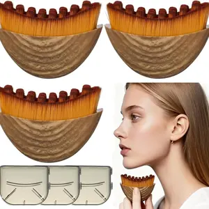 2/3 Pack Lymphatic Contour Face Brush, Lymphatic Drainage Massager with Protective Case, Precision Fit for Skin Care