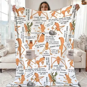 Marcus The Worm Blanket, Marcus The Worm Meme Throw Blanket For Bed Couch Sofa, Funny Meme Blanket Friends and Kids Gift Christmas Present