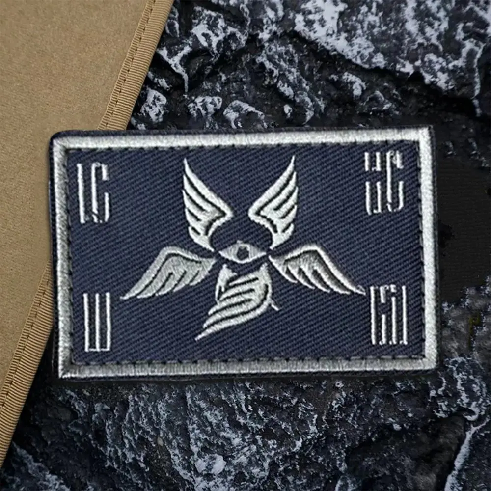 "Guardian Angel" Tactical Patch Funnny Hook&Loop Embroidered Patches Morale Badge Military Army Armband Backpack Stickers Embroidery Patch