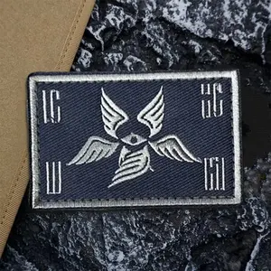 "Guardian Angel" Tactical Patch Funnny Hook&Loop Embroidery Patches Morale Badge Military Army Armband Backpack Stickers