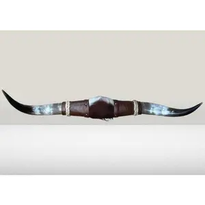 Jefe's SPECIAL #986- 28" - XL "Doble Grande" Polished Mounted Bull Horns - Longhorns South West Art Decor