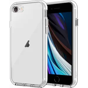 Case for iPhone SE 3/2 (2022/2020 Edition), iPhone 8 and iPhone 7, 4.7-Inch, Non-Yellowing Shockproof Phone Bumper Cover, Anti-Scratch Clear Back (Clear)