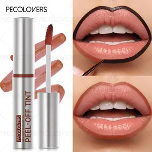 1pc Peel Off Lip Stain Reveal Long Lasting Waterproof Pink Lip Tint Transfer Proof Non-stick Cup Natural Lip Stain Women's Cosmetics