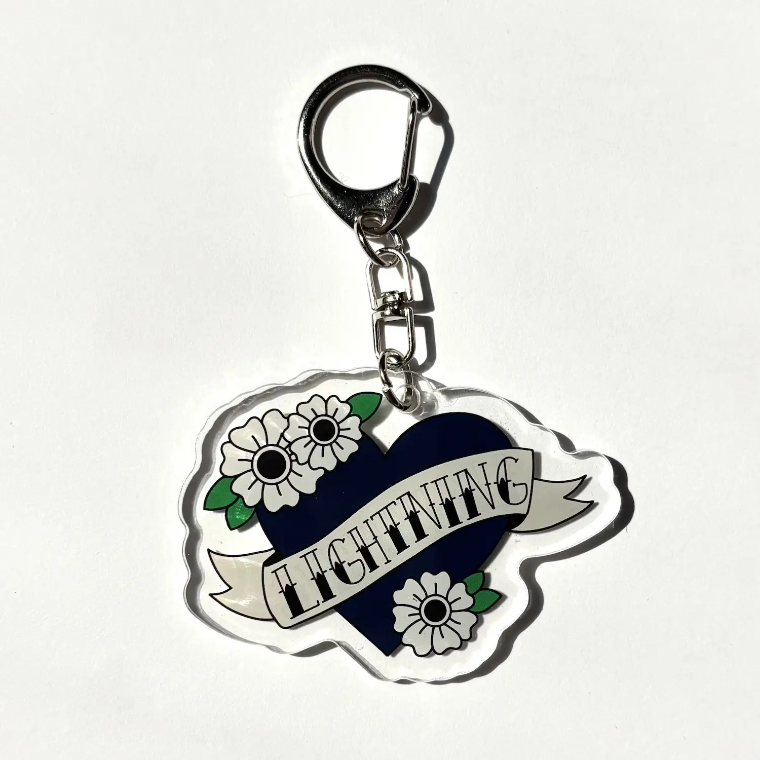 Lightning Hockey Acrylic Keychain