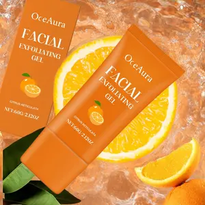 Vitamin C Facial Exfoliating Gel, Natural Ingredients, Gentle Moisturizing, Refreshing Smooth Skin, Keratin Cleanser Care Gel
