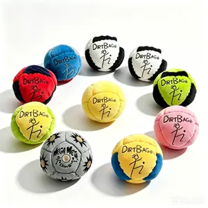 DirtBag Premium Hacky Sack Sand Filled Non Slip Durable Footbag Lightweight Toy For Tricks Outdoor Games Beginners Pros
