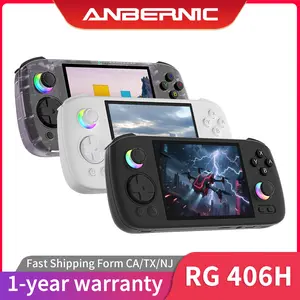 ANBERNIC RG 406H Retro Handheld Game Console RG 406H Android 13 System Unisoc T820 Processor 4.0 Inch Touch Screen Support 1080 DP Output 5G WiFi