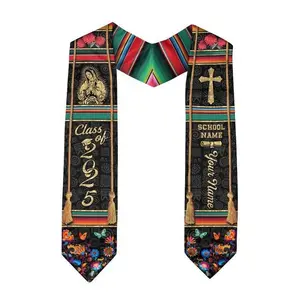 [HOT 2026] Customize Mexican Graduation Sash Mexican American Flag Graduation Sash 2025 Mexico Graduation Stole