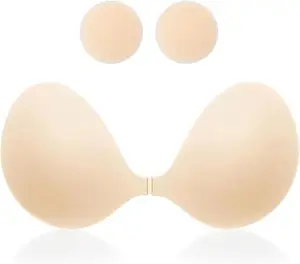 Sticky Bra Slicone Adhesive Bra Seamless Push Up Invisible Strapless Backless Covers for Women
