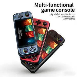 Multi-Functional Handheld Game Console - 720*1280 HD LCD Display, Built-in 15000+ Classic Games, Portable Retro Gaming Console with Colorful Light Joysticks, Ideal Gift for Kids & Adults