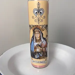 Erzulie Freda 7 Day Candle with Veve