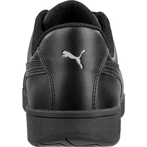 Puma Safety Womens Iconic Low ASTM SD Black Leather Work Shoes 8 M