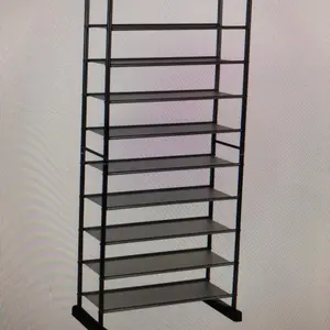 10-tier free standing metal frame rack