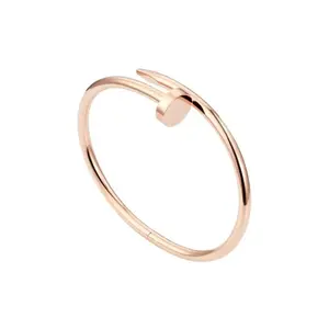 Pre-owned Cartier Juste un Clou Bracelet Classic Model 18K Rose Gold