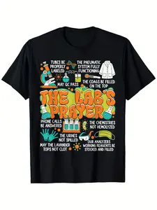2025 Medical Laboratory Scientist T-Shirt for Lab Week, Men'S Tee - Casual Summer Short Sleeve, Crew Neck, Ideal for Everyday Use & Holiday Presents