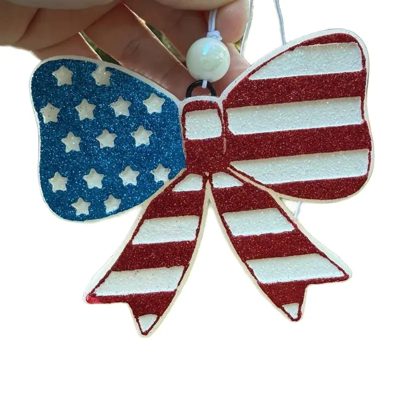4th of July Bow Car Freshie