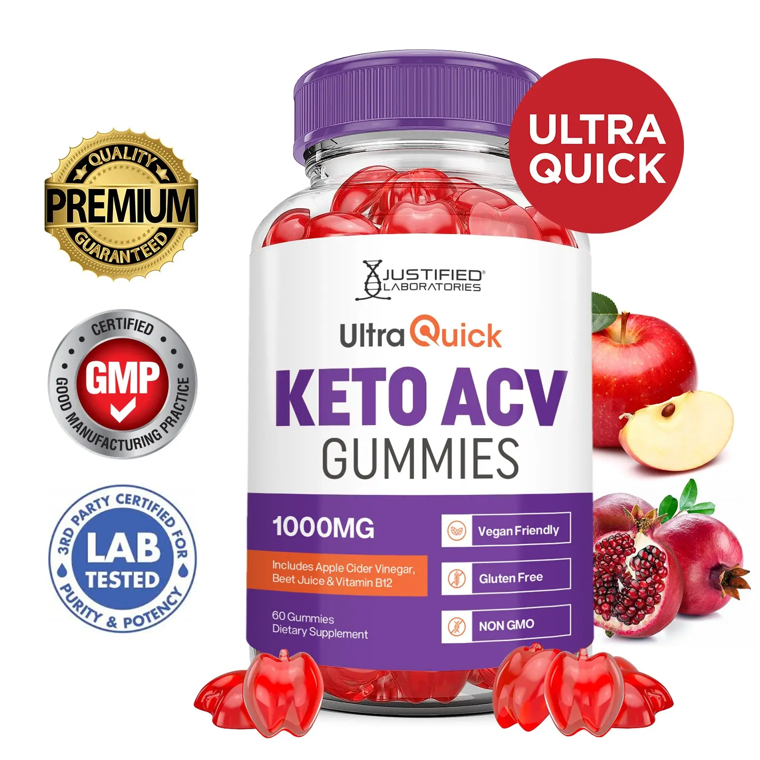Ultra Quick Keto ACV Gummies Advanced Formula 1000MG  Dietary Edible Supplement