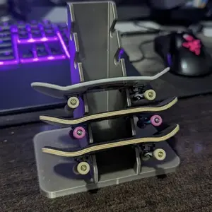 Finger Skateboard Storage Stand, Desktop Organizer, Display Rack, Accessories, Essential Gear for Finger Skateboards, Compact & Practical