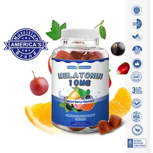 Nutra Seasons -Melatonin CummiesHelp with Jetlag,Gluten-Free, Gelatin-Free, NON-GMO, 60 countSupplement Fitness HealthcareDietary Healthcare Dietary