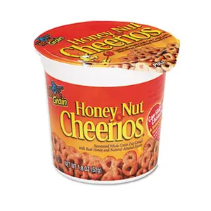 General Mills SN13898 Honey Nut Cheerios Cereal Single-Serve 1.8 oz Cup 6-Pack