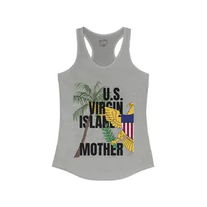 US Virgin Islands Mother Mother's Day Mom Mama Holiday Gift Birthday Celebrate Ideal Racerback Tank