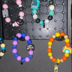 Keychain wristlets beads jewelry