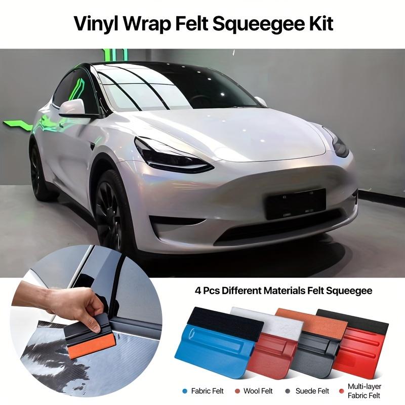 Vinyl Wrap Tool Kit, Car Wrap Kit, Vinyl Wrap Tools with Felt Squeegee, Magnet Holder, Complete Essential Car Wrapping Kit for Film Installation with Corner Squeegee