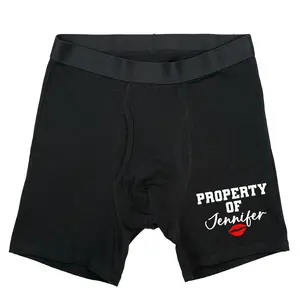 Property of Jennifer Men's Underwear, Custom Briefs, Funny Husband Boxers, Personalized Boxer Gift, Groom Boxers, Wedding Gift,  Honeymoon Boxer Gift