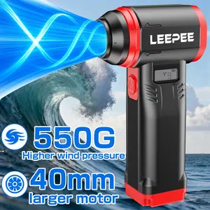 500G Extremely high wind pressure Handheld Turbo Jet Fan Air Compression,9 Gears Speed Adjustable  Powerful Air Blower Portable Car Inflation Pump & Cleaning Blower Tool, Electric Air Duster for Dust Removal, Multifunctional Jet Blower