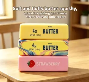 Squishy Salted Butter Stress Reliever | Squeezable Stick of Butter