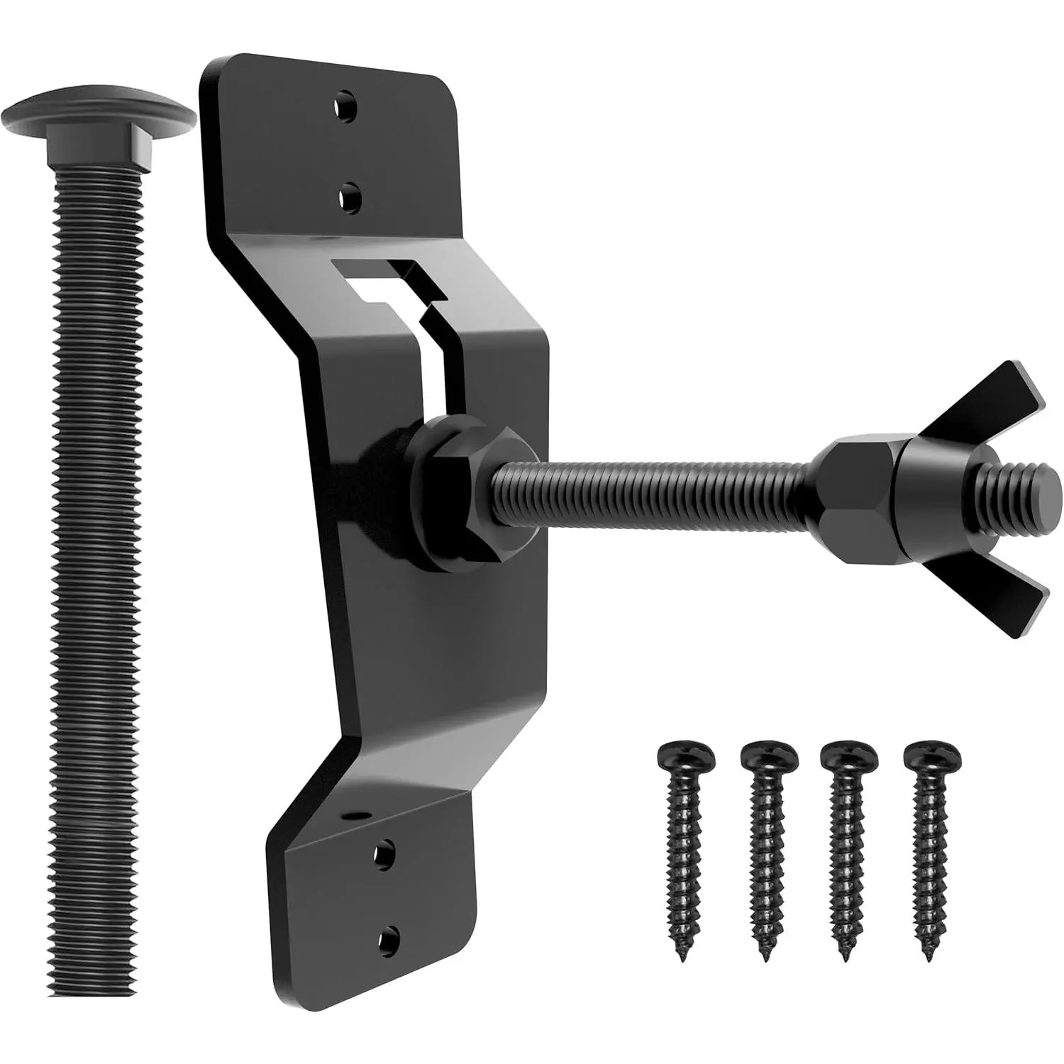 Wall Mount Spare Tire Carrier Mount for Trailer,Spare Tire Carrier Bracket for Enclosed Trailer Accessories Spare Tire Holder for Trailer, Wheel Bracket Rack for Enclosed Trailer(Black)