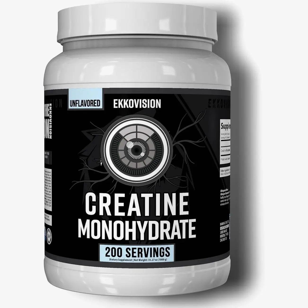 Creatine Monohydrate Powder, Unflavored, 200 Servings | Micronized, Pre & Post Workout Supplement for Men & Women, Energy Support, Easy to Mix in Shakes, Smoothies & Beverages