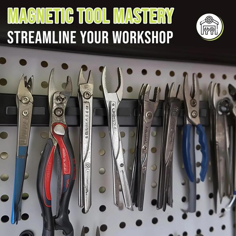 12 Pack Powerful Neodymium Magnets, Strong Rare Earth Magnet Heavy Duty, Bar Magnets with Double-Sided Adhesive for Fridge, Office, Kitchen, Fishing, DIY - 60x10x3mm (N25)Quesear