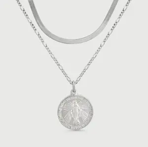 Mary & Herringbone Necklace Set